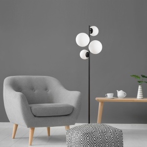 Lampadar Fazli Negru 33x33x162 cm - Img 3