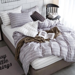 Lenjerie Bumbac Satinat 4 Piese Kelya