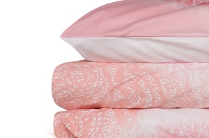 Lenjerie de pat dublu Model Çalıkuşu Pink - Img 2