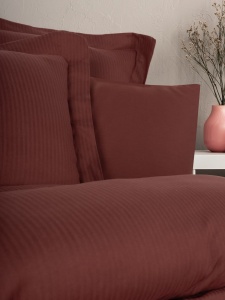 Lenjerie de pat dublu Model Craft Claret Red - Img 2