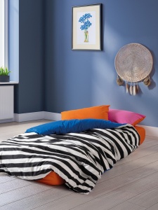 Lenjerie de pat dublu Model Dusk Blue - Img 2