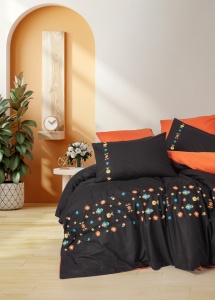 Lenjerie de pat dublu Model Liker Tile Red - Img 1