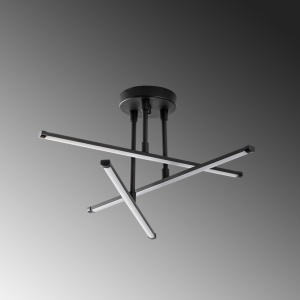 Lustra Ledflower Negru 51x51x26 cm - Img 6