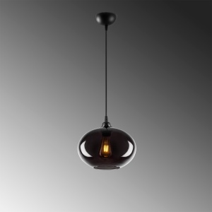 Lustra Smoked Gri 27x27x120 cm - Img 6