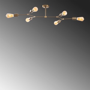 Lustra Sparrow Caramiziu 95x48x20 cm - Img 5
