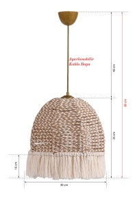 Lustra TM224 Ecru 80x30x30 cm - Img 5