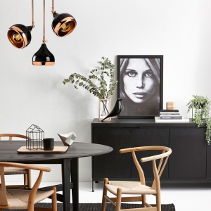 Lustra Yildo Negru 50x50x75 cm - Img 1