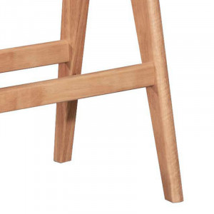 Masa de bar Winslow din lemn de arbore de cauciuc, culoarea nuc 120x45x100cm - Img 3
