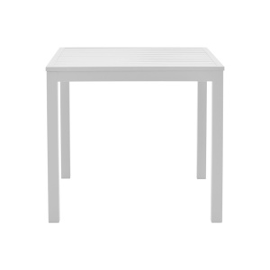 Masă de exterior din aluminiu Model Kliton, Alb, 45x45x41 cm - Img 2