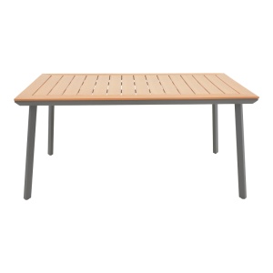Masa de Gradina Model Griffith, Natural/Negru, 160x80x74 cm - Img 2