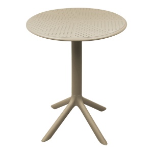Masa de Gradina Model Merkon, Cappuccino, D60x75 cm
