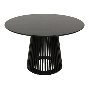 Masă Domonic, negru, 120x120x75 cm