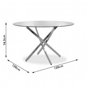 Masa Steve Transparent 120x74.5 cm - Img 5