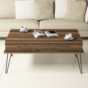 Masuta de Cafea Model Donovan, 105x56x45.8 cm, Nuc - Img 2