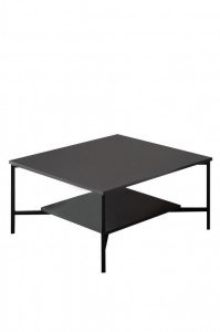 Masuta de Cafea Model Hank, 80X80X40 cm, Antracit/Negru - Img 3