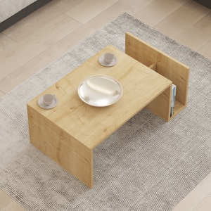 Masuta de Cafea Model Poko, Stejar, 86.8x50x32.4 cm - Img 3