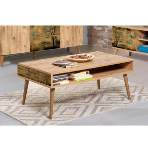 Masuta de Cafea Model Whitney 2, 110x60x45 cm, Stejar - Img 1