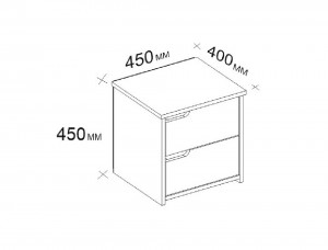 Noptiera Model Cobb, Alb, 45x40x45cm - Img 6