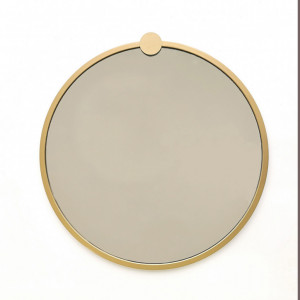 Oglinda GoldMetalÇerçeveYuvarlakAynaA708 Gold - Img 8