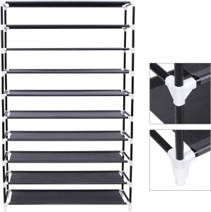 Pantofar, Songmics, Negru, 100x28x162 cm - Img 3