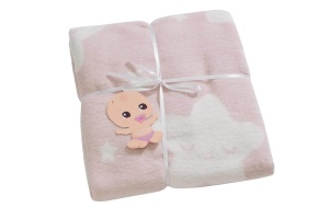 Patura Bebelusi Model Star Light Pink - Img 3