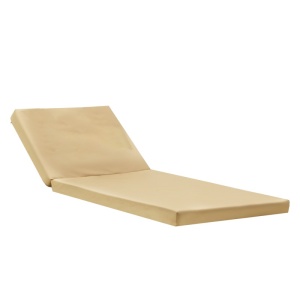 Perna penrtu sezlong, Model Sadie, culoare bej, textil, 65x185x7 cm - Img 1