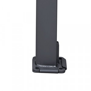 Placa metalica de prindere pentru baldachin, Songmics, Gri-Negru, 11.2x11.2 cm - Img 6