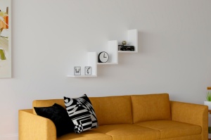 Raft Mist Alb 90x60x19.6 cm - Img 1