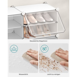 Raft pentru pantofi Songmics Alb 82x32x92 cm - Img 7