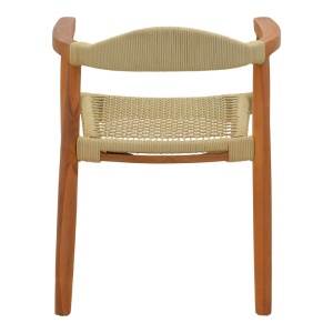 Scaun cu Brate Model Ganny, Natur, 61x58x71 cm - Img 6