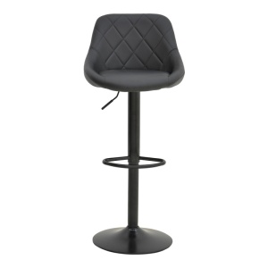 Scaun de bar Boronez, negru, 47x49x112 cm - Img 5