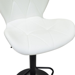 Scaun de bar Coozy, negru/alb, 46x47x90-112 cm - Img 6