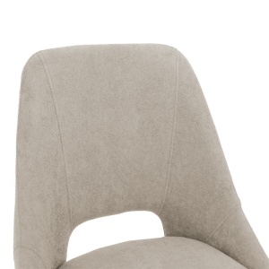 Scaun de bar Initiate, crem/negru, 48x56x98 cm - Img 6