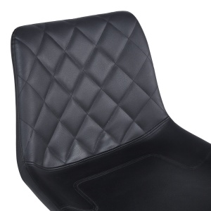 Scaun de bar Libra, negru, 49x55x115 cm - Img 5