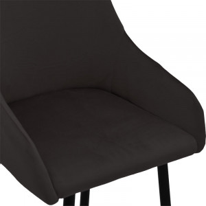 Scaun de bar Model Lithe, Auriu/Negru, 47x44x98 cm - Img 6