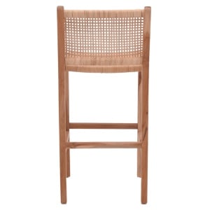 Scaun de bar Sponze, natural, 40x47x89 cm - Img 5