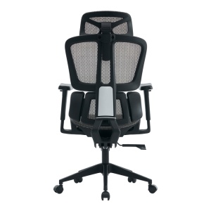 Scaun de birou ErgoFlow, negru/gri, 73x64x112-135 cm - Img 6