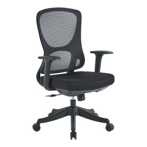 Scaun de birou Litulo, negru, 51x50.5x98/106 cm