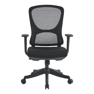 Scaun de birou Litulo, negru, 51x50.5x98/106 cm - Img 3