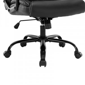 Scaun de birou manager Victory piele ecologica negru - Img 8
