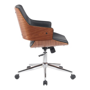 Scaun de birou Setulo, negru, 53x61x79-89 cm - Img 3