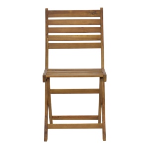 Scaun de exterior, Model Fatel, culoare natural, lemn masiv de salcam, 40x53x82 cm - Img 5