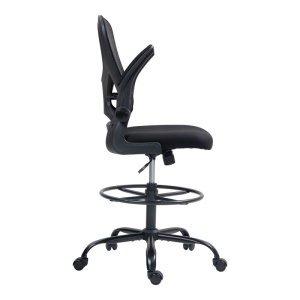 Scaun directorial Derzio, negru, 62x53x119-131 cm - Img 6