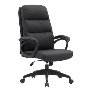 Scaun directorial Enfiria, negru, 66x66x110-122 cm