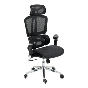 Scaun directorial Jeffer, negru, 67x62x115-125 cm - Img 9