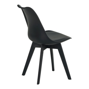 Scaun Gaston, negru, 48.5x53.5x81.5 cm - Img 3