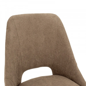 Scaun Initiate boucle material textil maro - picior negru - Img 5