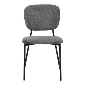 Scaun Model Cathair, Gri inchis/Negru, 48x53x82 cm - Img 4