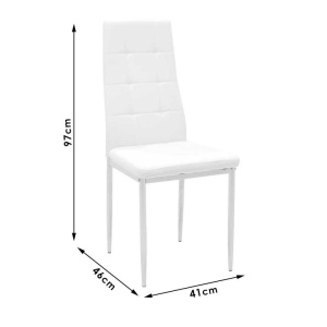Scaun Model Cube, Gri, 41x46x97 cm - Img 7