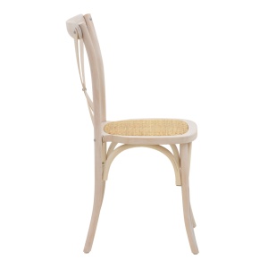 Scaun Model Dylon, Natur/Alb, 48x52x89 cm - Img 3